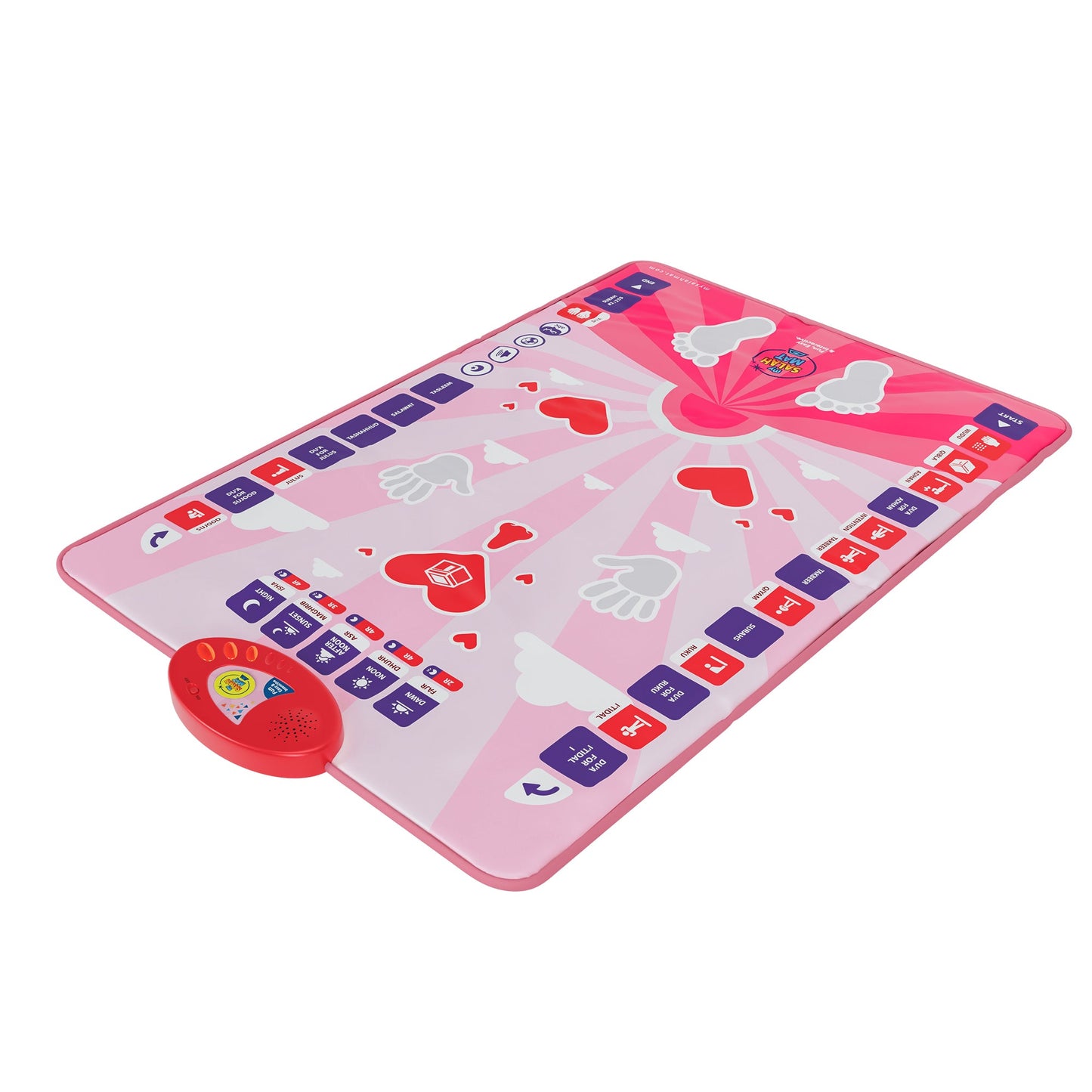Smart Interactive Kids Prayer Mat Pink Version |  Now with Salah Translation | A beautiful Ramadan and Eid gift for loved ones