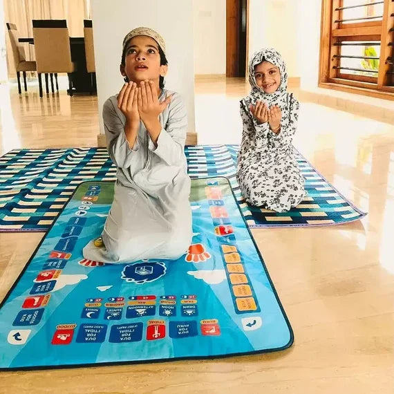 Automatic Educational Prayer Mat For Kids ( Allow To Open)