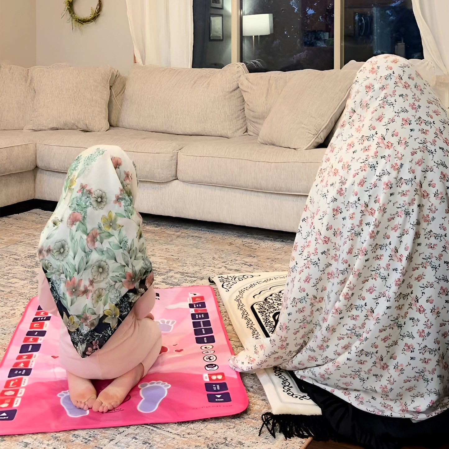 Smart Interactive Kids Prayer Mat Pink Version |  Now with Salah Translation | A beautiful Ramadan and Eid gift for loved ones