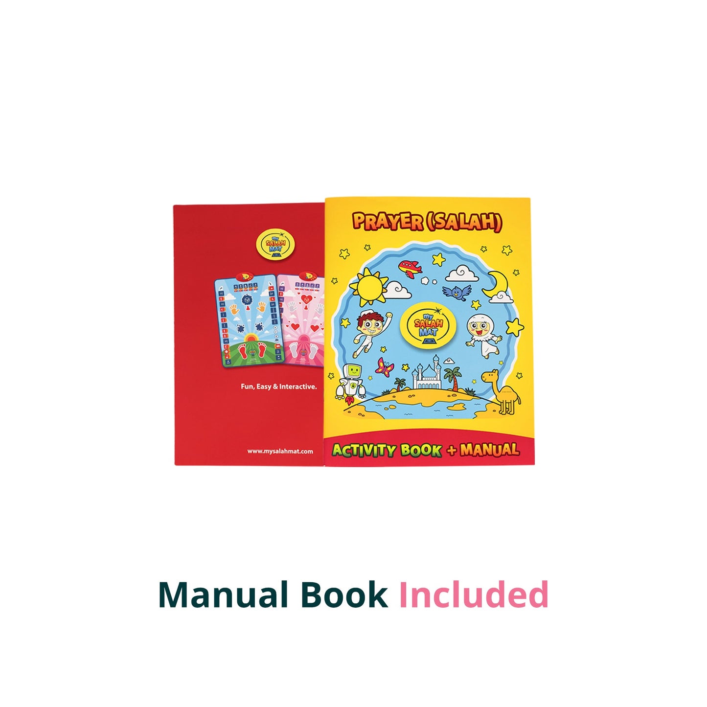 Smart Interactive Kids Prayer Mat Pink Version |  Now with Salah Translation | A beautiful Ramadan and Eid gift for loved ones