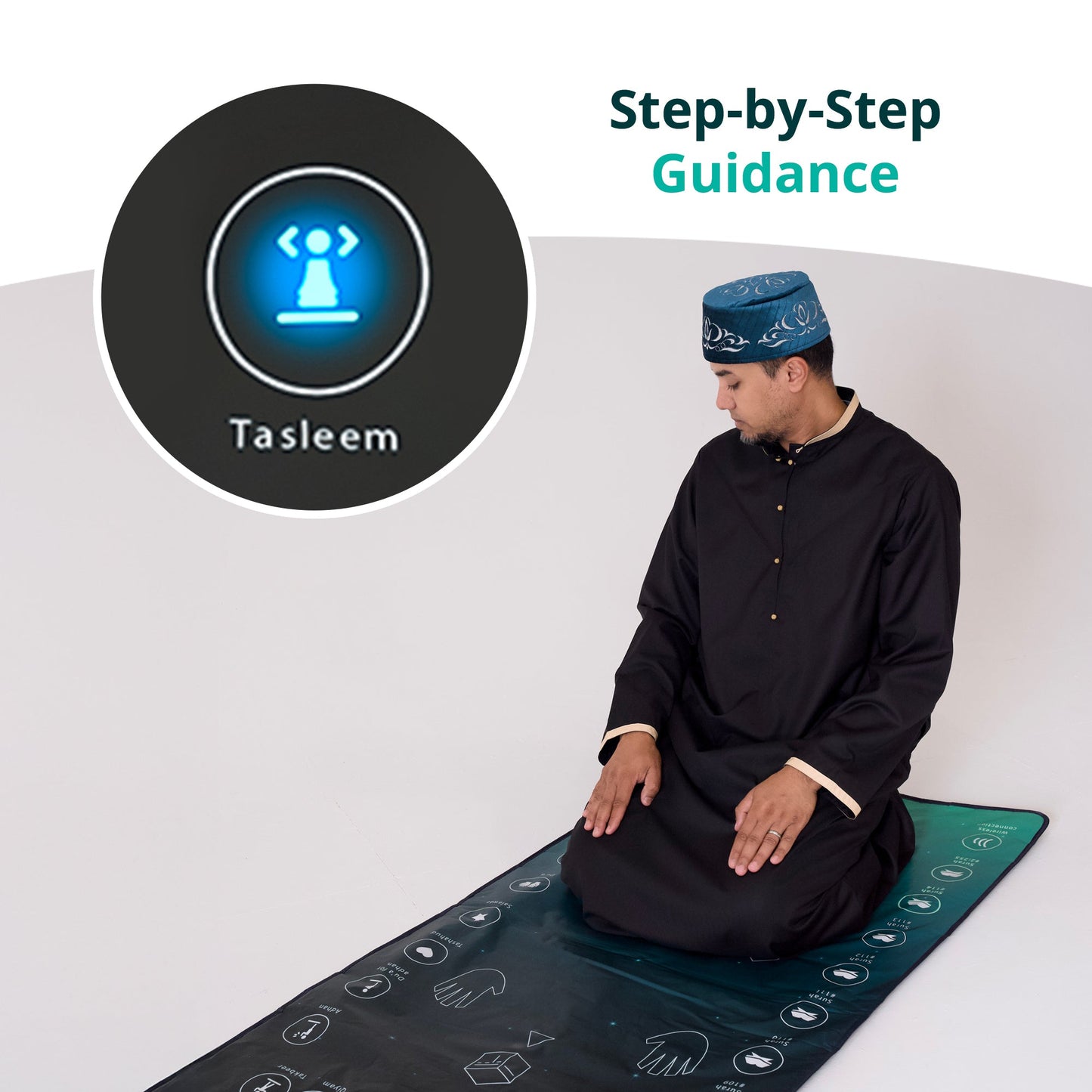 Smart Interactive Adult/Revert Prayer Mat | Original Version | 8years+ | A beautiful Ramadan and Eid gift for loved ones