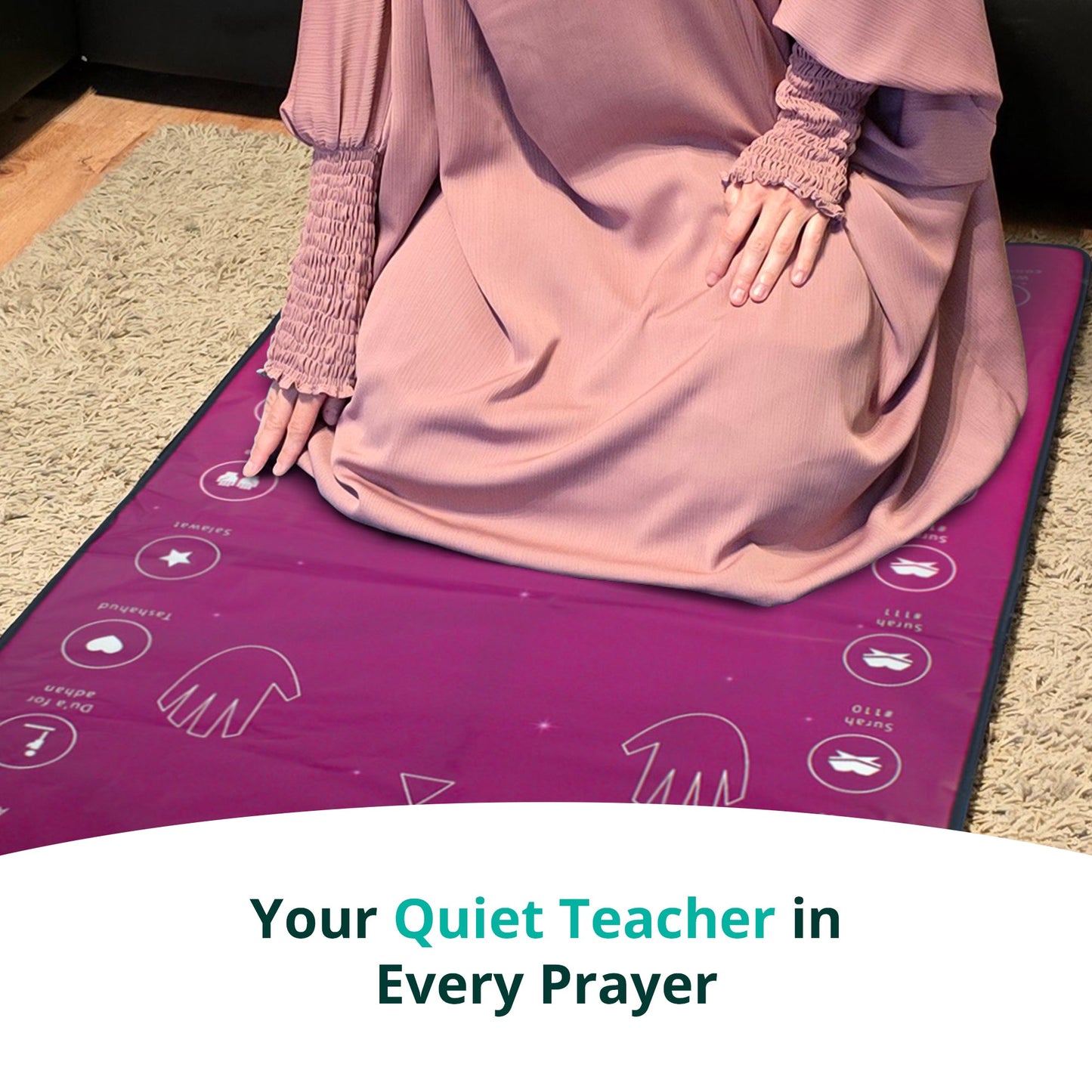 Smart Interactive Adult/Revert Prayer Mat | Rahma Version | 8years+ | A beautiful Ramadan and Eid gift for loved ones