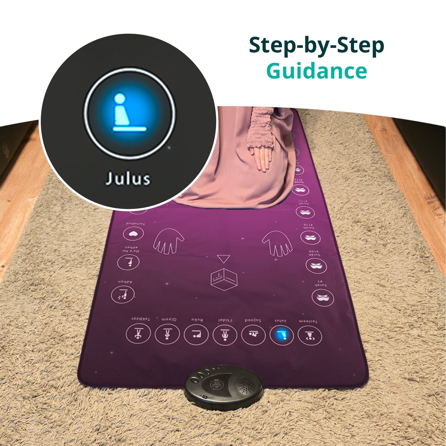 Smart Interactive Adult/Revert Prayer Mat | Rahma Version | 8years+ | A beautiful Ramadan and Eid gift for loved ones