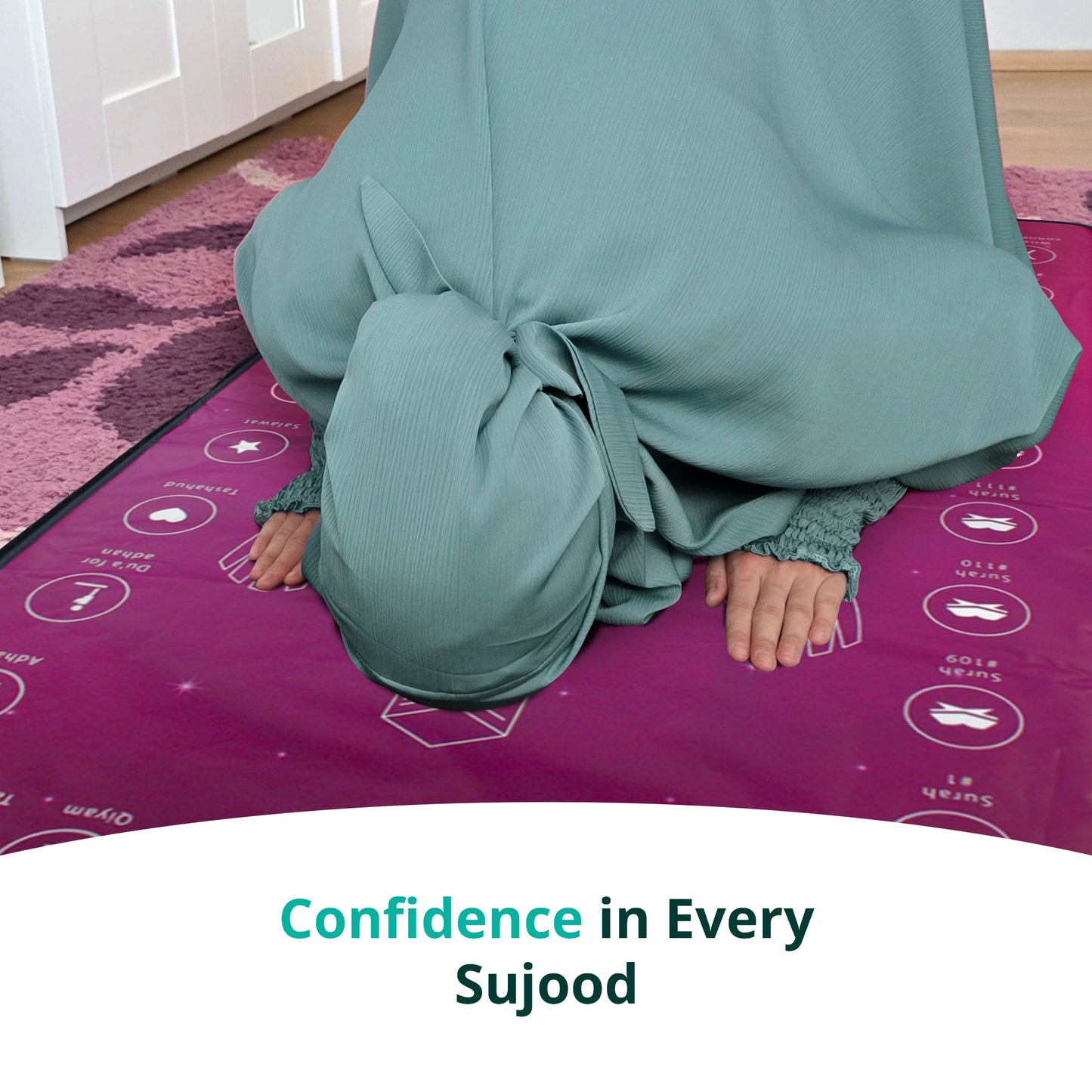 Smart Interactive Adult/Revert Prayer Mat | Rahma Version | 8years+ | A beautiful Ramadan and Eid gift for loved ones