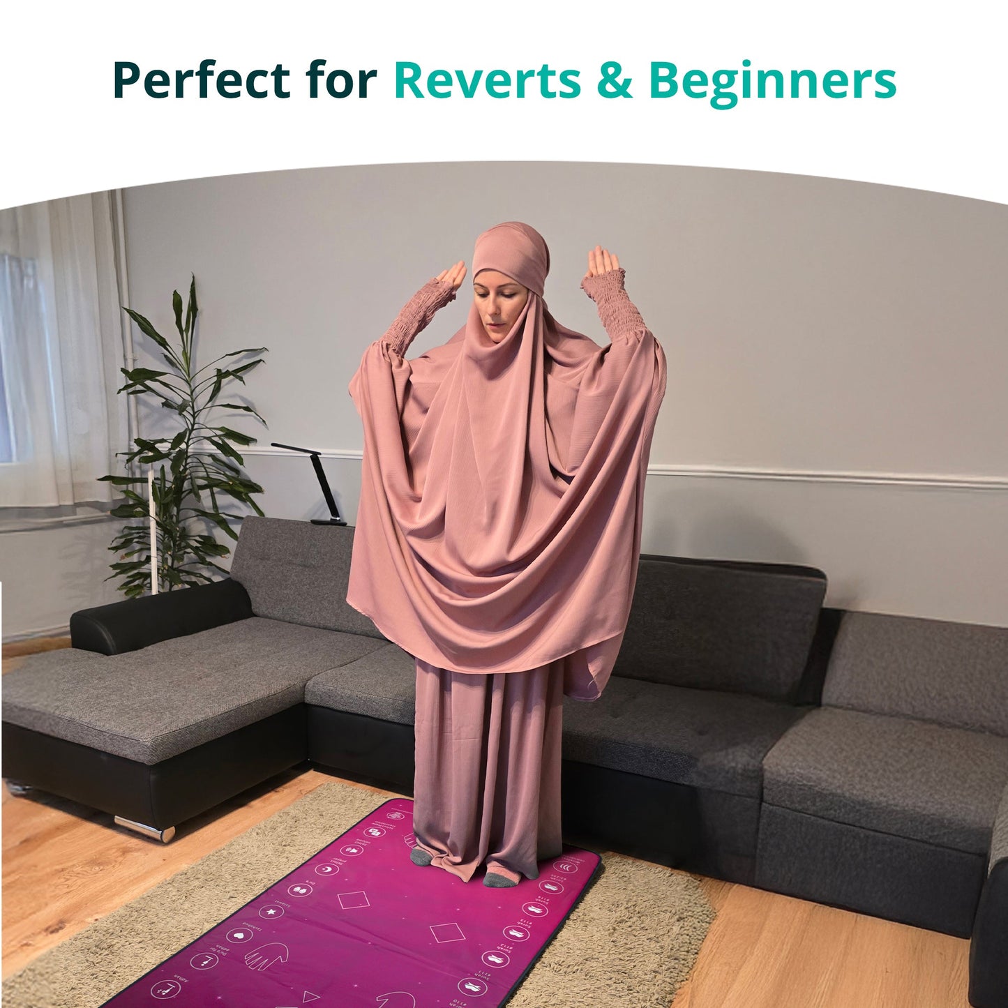 Smart Interactive Adult/Revert Prayer Mat | Rahma Version | 8years+ | A beautiful Ramadan and Eid gift for loved ones